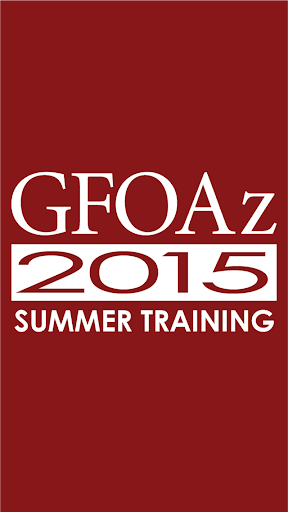 2015 GFOAz Summer Training