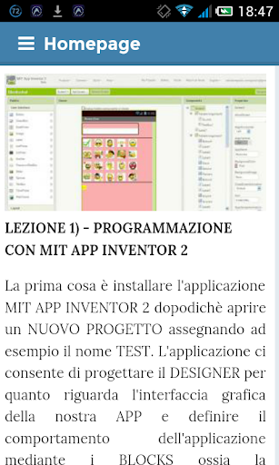 PROGRAMMARE APP ANDROID V.1.0