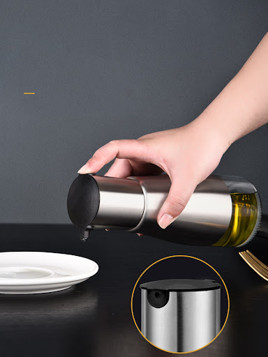 Title 6, Glass Oil Bottle with Pourer for Chili Oil Soy ...