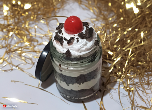 Black Forest Jar Cake