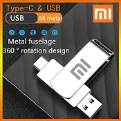 Usb Xiaomi Ổ Đĩa Mềm Tốc Độ Cao 2 Trong 1 Otg 2Tb 1Tb 512Gb 256Gb 128Gb 64Gb 32Gb 16Gb 8Gb