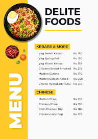 Delite Foods menu 1
