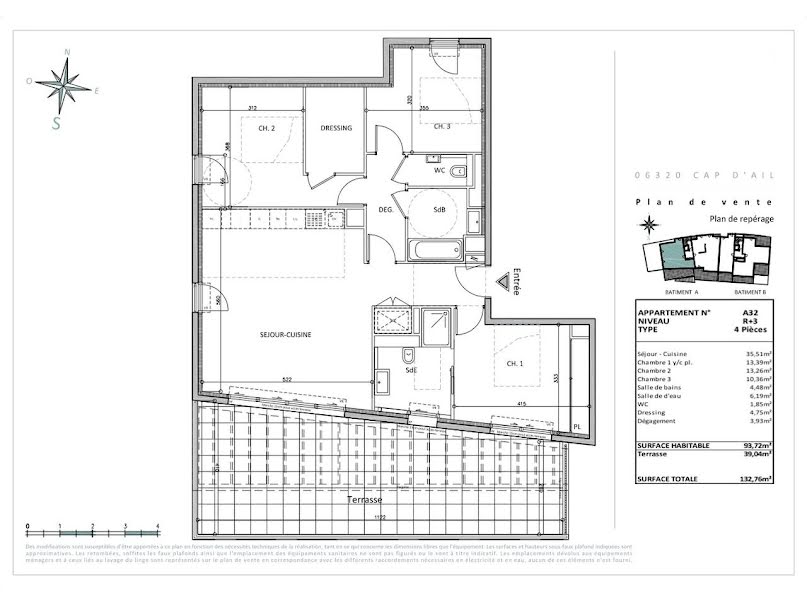 Vente appartement 4 pièces 93.72 m² à Cap-d'Ail (06320), 1 375 000 €