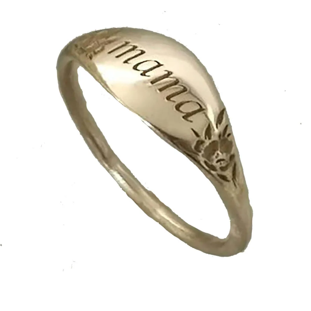 Title 4, Bague cadeau de vacances avec lettres de maman,...