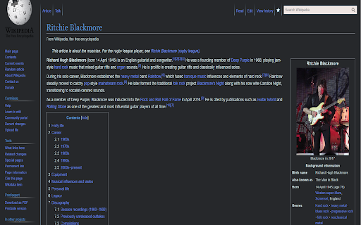 Darkipedia Dark Mode for Wikipedia