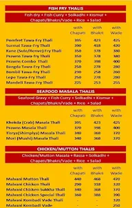 Simply Malvani Seafood Restaurant menu 1