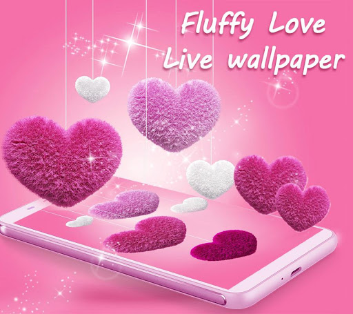 Pink Fluffy Love Heart Live Wallpaper 2020