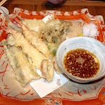 tempura at the IKA center in Tokyo, Japan 