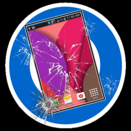 Broken screen touch prank