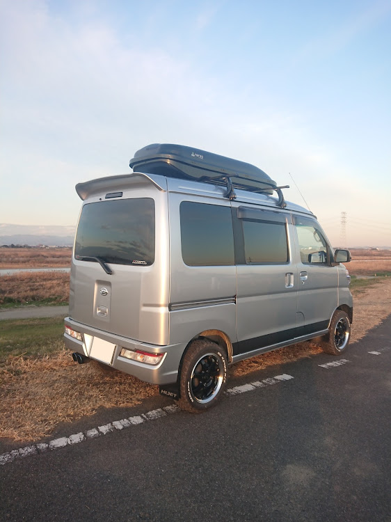 ハイゼットカーゴのハイゼットカーゴ・洗車・ルーフボックス・イレクターパイプ・自作ハシゴに関するカスタム事例の投稿画像2枚目