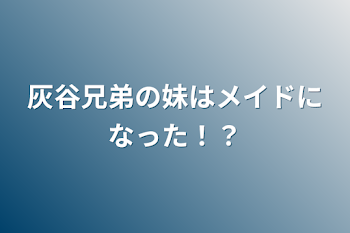 灰谷兄弟の妹はメイドになった！？