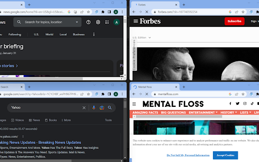 Tab Resizing & Split Screen Management