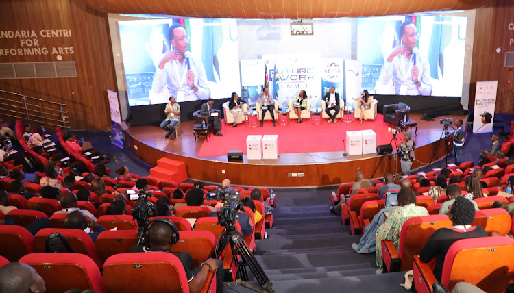 Panelists during the Future of Work Summit 2024