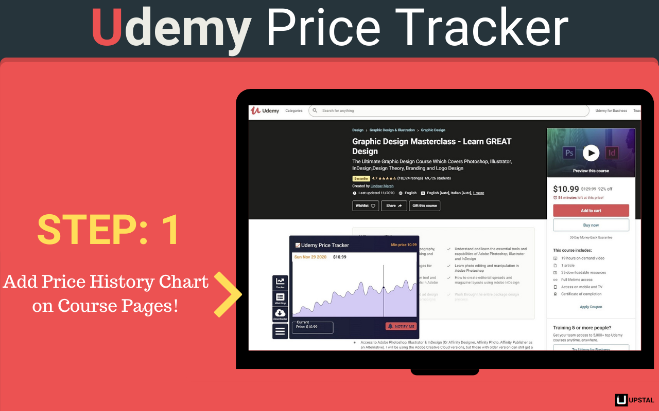 Udemy Price Tracker & Image Downloader Preview image 3
