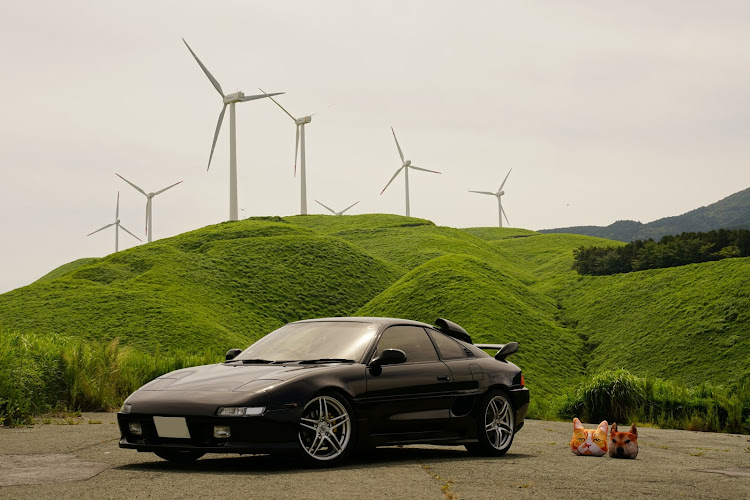 MR2の俵山・風力発電の風車・画像加工・柴犬・フテ猫に関するカスタム事例の投稿画像8枚目