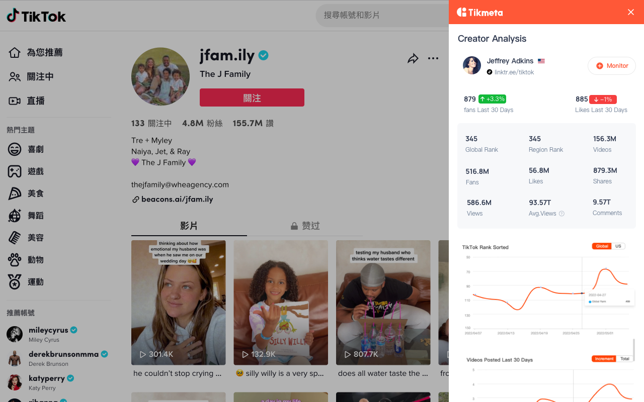 Tikmeta Insight：TikTok Analytics Online Tool Preview image 9