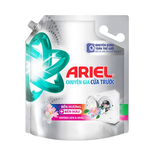 Nước Giặt Ariel Cửa Trước Bền Màu Hương Sen & Nhài 3.05kg - Chỉ giao miền Nam