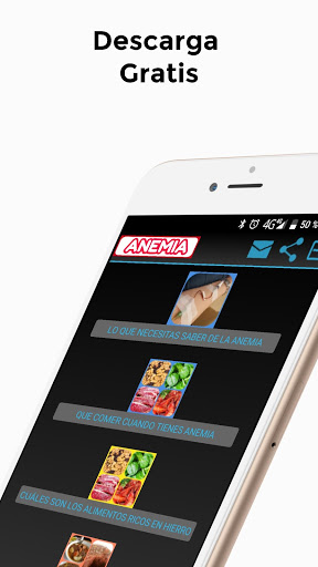 Screenshot Recetas combatir la anemia