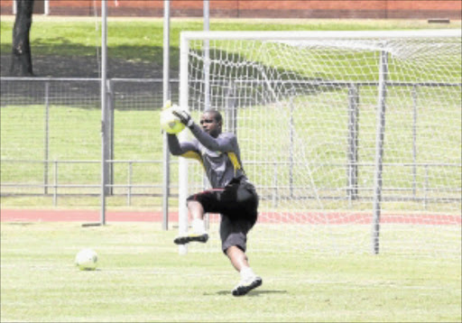 AGILE: Malian goalkeeper Diakite Soulmaila might be in the starting line-up for Saturday's game against Bafana Bafana as Samassa Mamadou won't be playing because of yellow cards. Photo: THULI DLAMINI