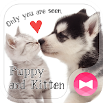 Cute Theme Puppy and Kitten Apk