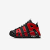 ps air more uptempo black / midnight navy / white / university red