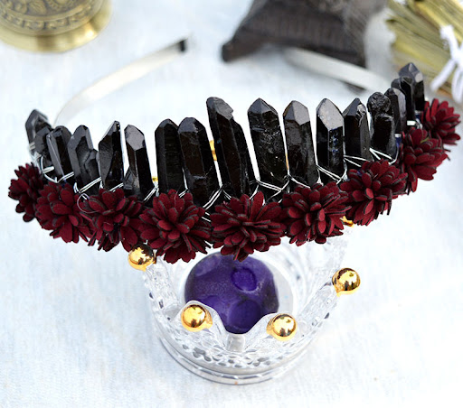 Title 6, Natural Crystal Rainbow Crown Headband
