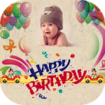 Cover Image of Download Birthday Wishes - bday photo frame with name 2.0.2 APK