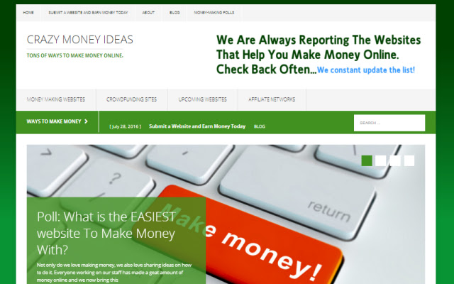 Crazy Money Ideas chrome extension