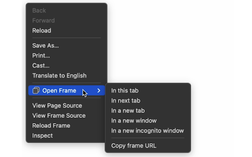 Open Frame