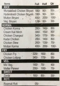 Muradabadi Shahi Biryani & Chicken Corner menu 1