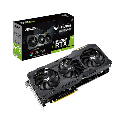 Card màn hình ASUS TUF Gaming GeForce RTX™ 3060 Ti V2 OC Edition 8GB GDDR6 (TUF-RTX3060TI-O8G-V2-GAMING) 8GB GDDR6 (90YV0G1A-M0NA00)