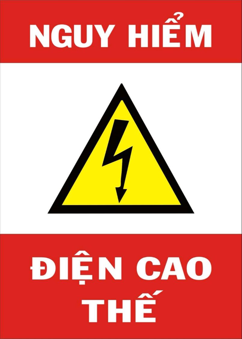 biển báo nguy hiểm điện giật 