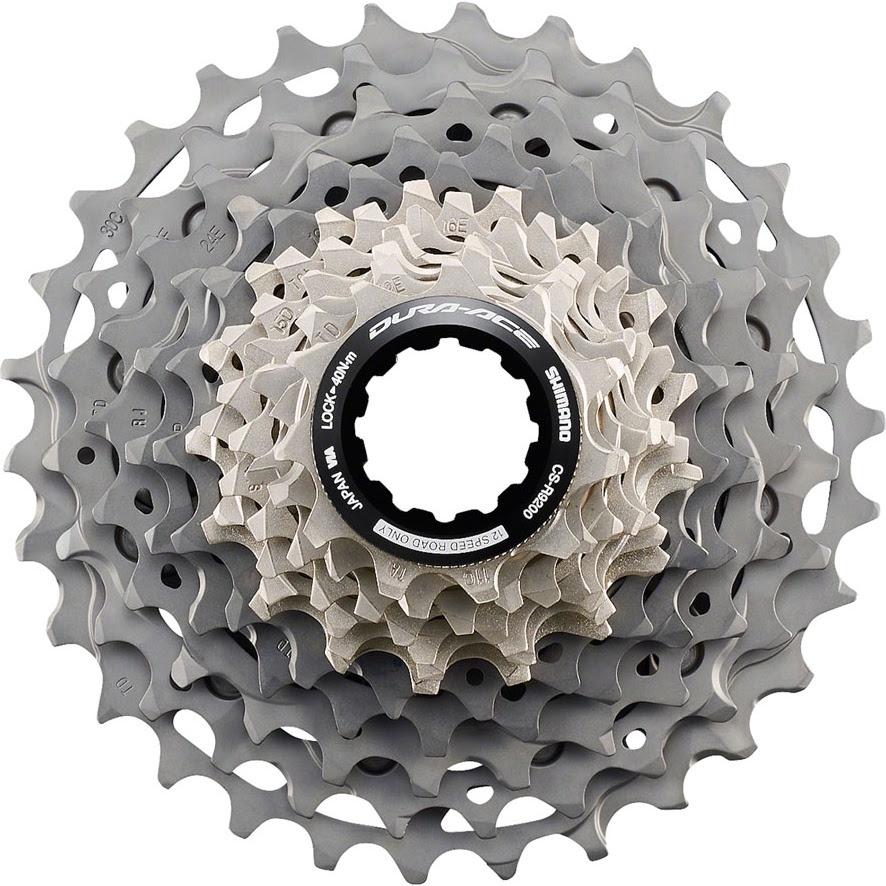 Shimano Dura-Ace CS-R9200 Cassette - 12-Speed, 11-28t, Gray | Tree