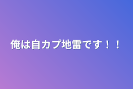 俺は自カプ地雷です！！