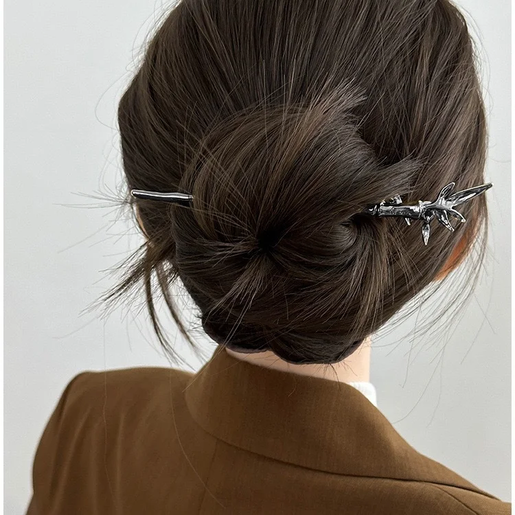 Title 2, Simple Hair Clasp Metal, Elegante Accesorio par...