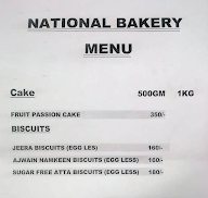 National Bakery menu 3