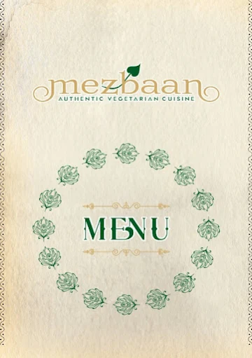 MEZBAAN - Authentic Vegetarian Restaurant menu 