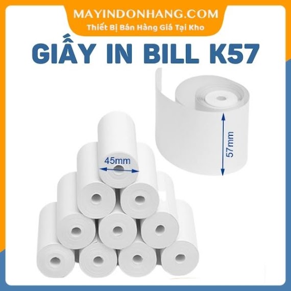 10 Cuộn Giấy In Bill K57