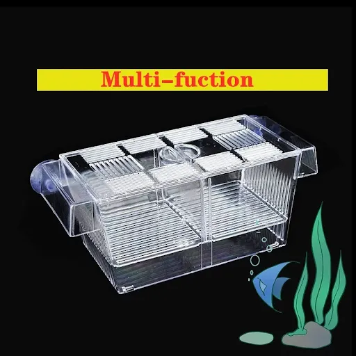 Transparent Acrylic Fish Tank Breeding Isolation Box Aquarium Hatchery Incubator Holder Juvenile Hatchery Self-floating 