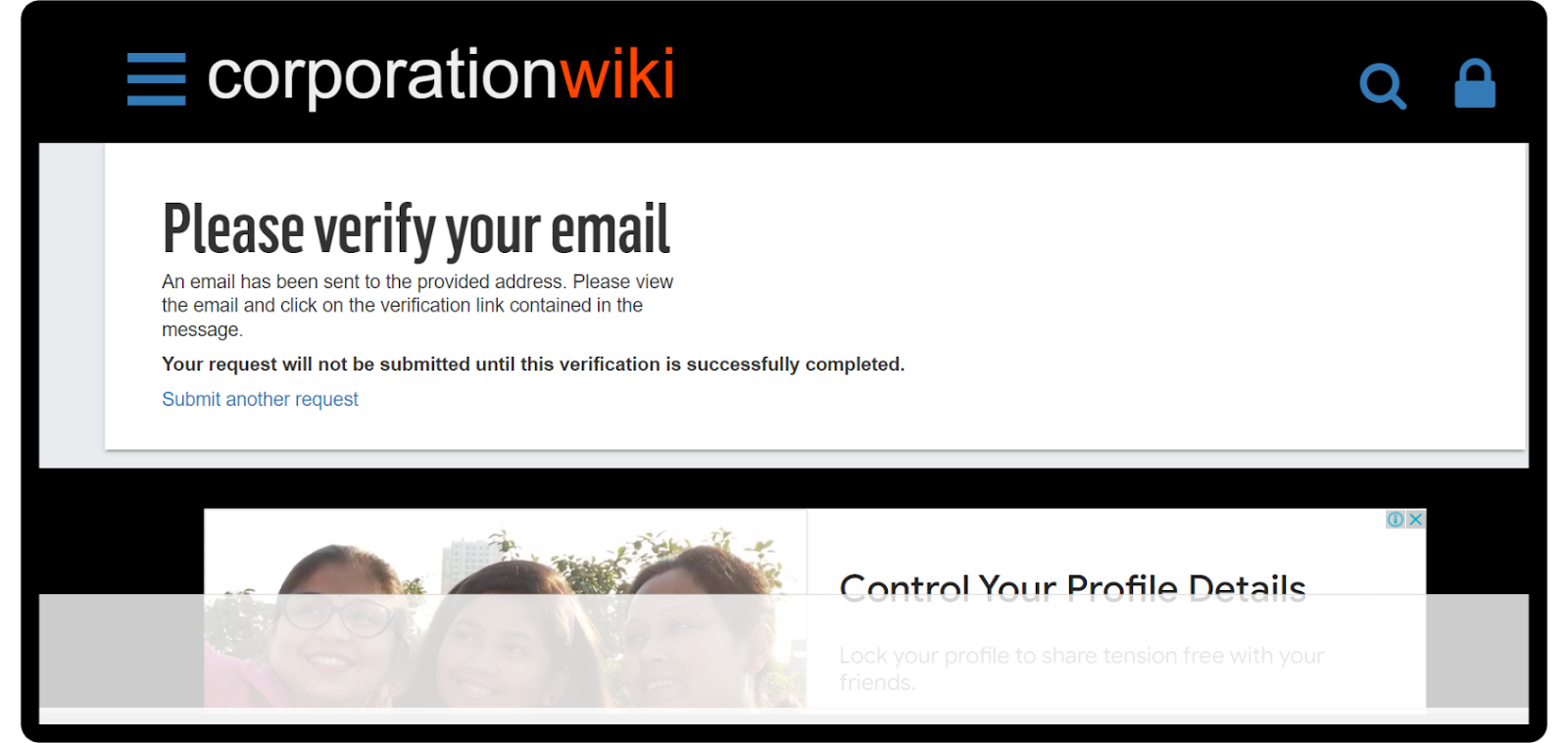 Corporation Wiki opt out step 6