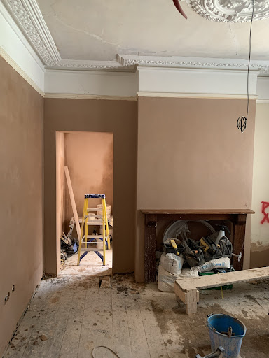 Finished plastering 