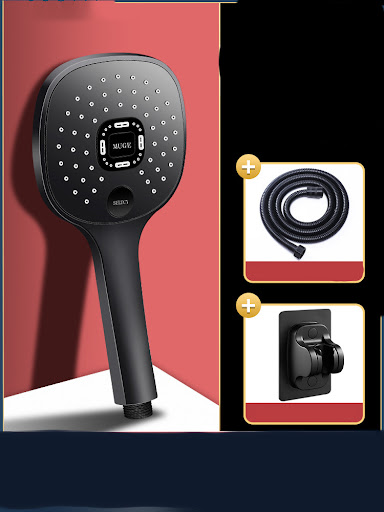 Title 4, Large water outlet shower head with pressurized...
