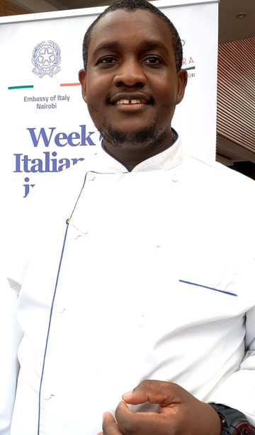 Executive chef Emanuel Aluda from Park inn by Radisson in Westlands.