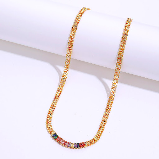 Title 3, Womens New Colored Diamond Clavicle Chain, a s...