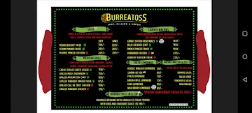 Burreatoss menu 