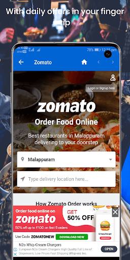 Screenshot Order food online