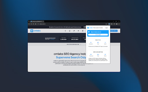 Title & Meta Description Checkers - cmlabs SEO Tools