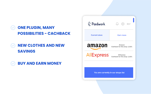 Cashback service Paidwork