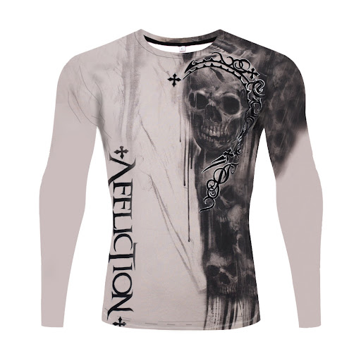 Title 2, Emotional Skull 3D Digital Printing Short-Sleev...