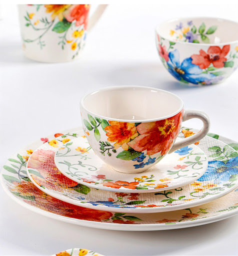 Title 3, Occidental Round Ceramic Flat Plate American Gl...